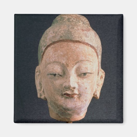 Aimant Chef d'une statue de Bouddha, de Bezeklik (Devant)