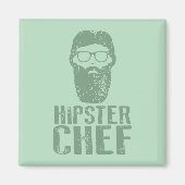 Aimant Chef Hipster (Devant)