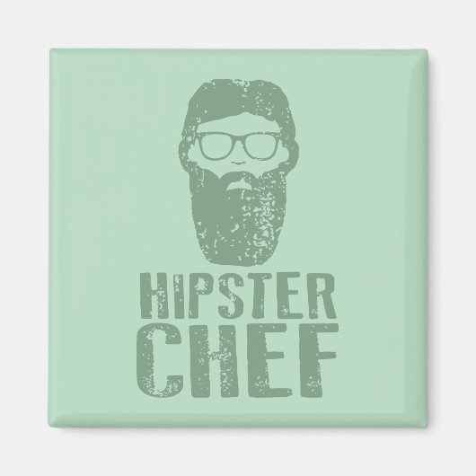 Aimant Chef Hipster (Devant)