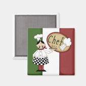 Aimant Chef italien (Recto/Verso)
