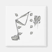 Aimant Chef Jacket Chef Costume Cook Cooking Funny Chef G (Devant)