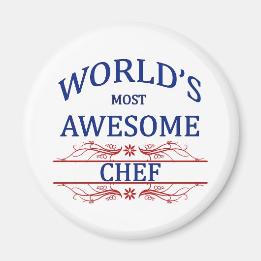Aimant Chef le plus génial du monde (Devant)