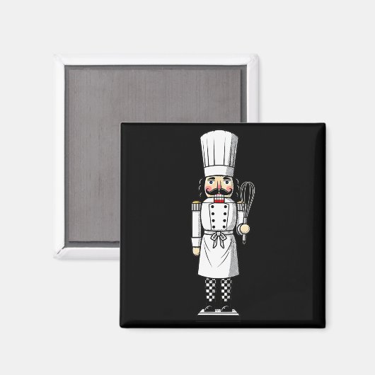 Aimant Chef Nutcracker Cook Hat Xmas  (Recto/Verso)