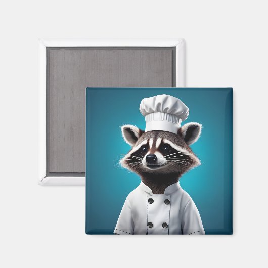 Aimant Chef Raccoon (Recto/Verso)