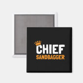Aimant Chef Sandbagger Golf - Uni-adultes (Recto/Verso)