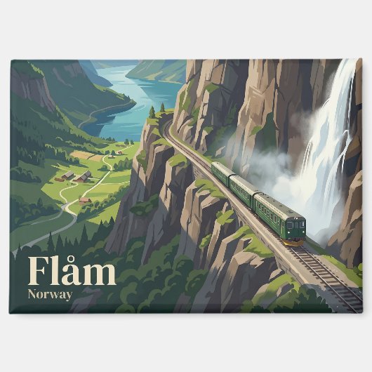 Aimant Chemin de fer de Flåm Norvège (Recto)