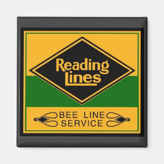 Aimant Chemin de fer de lecture, Service de ligne d'abeil (Devant)