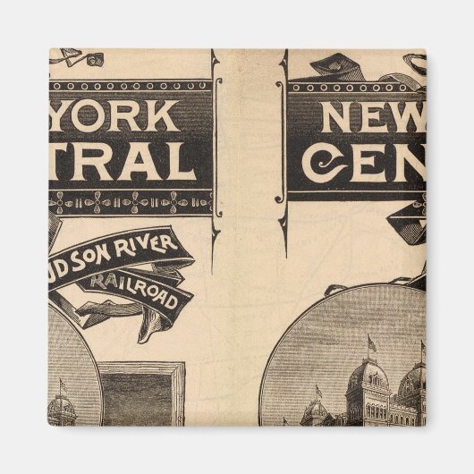 Aimant Chemin de fer New York Central et Hudson River (Devant)