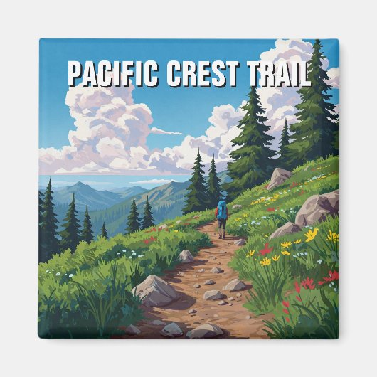 Aimant Chemin Pacific Crest (Devant)