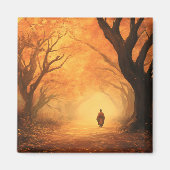 Aimant Chemin vert d'automne (Devant)