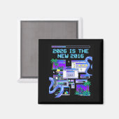 Aimant Chemise 2016 Vaporwave Pixel Esthétique Informatiq (Recto/Verso)