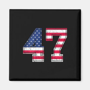 Aimant Chemise 47 Anniversaire Drapeau Usa Maillot Équipe