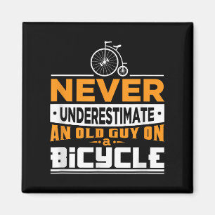 Aimant Chemise À Vélo Pour Grand-Père Cycliste Citation A