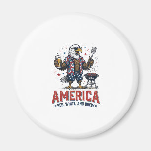 Aimant Chemise America Red White And Brew Eagle BBQ (7)_1
