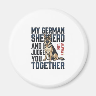 Aimant Chemise Berger Allemand Amoureux de Chien Drôle Gr