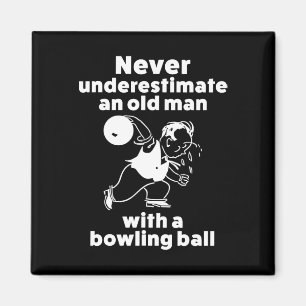 Aimant Chemise Cadeau De Bowling Drôle Pour Vieux Papa Ou
