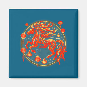 Aimant Chemise Cheval Chinois 1