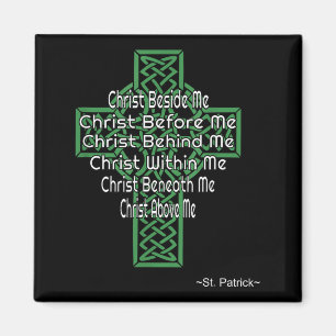 Aimant Chemise Croix Celtique Prière Saint Patrick Chréti
