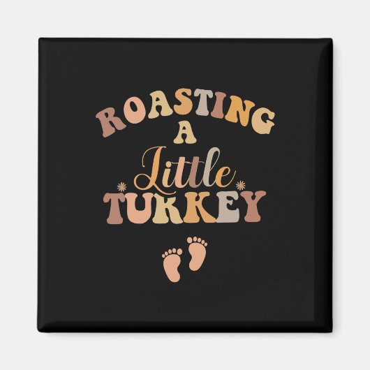 Aimant Chemise d'annonce de grossesse de Thanksgiving Aut (Devant)