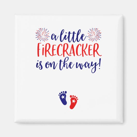 Aimant Chemise d'annonce de grossesse pour femmes 4 juill (Devant)