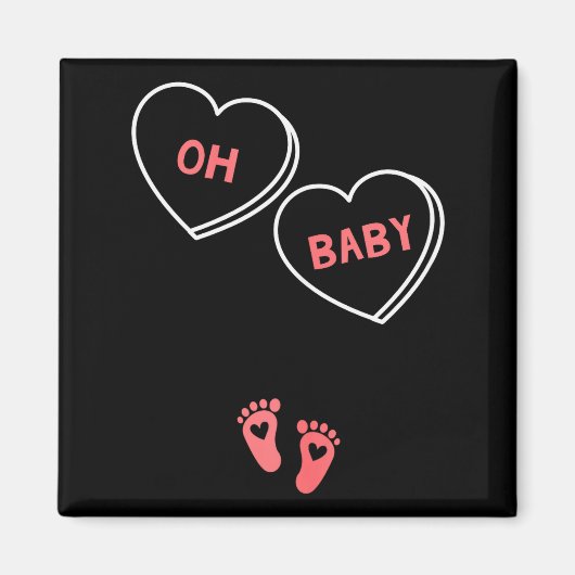 Aimant Chemise d'annonce de grossesse pour femmes pour la (Devant)