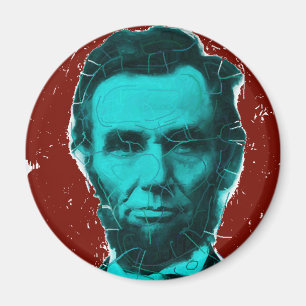 Aimant Chemise d'art d'Abraham Lincoln--Conception unique