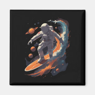 Aimant Chemise d'astronaute surfeur Galaxie Espace Extéri