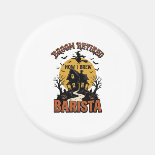 Aimant Chemise de Barista Halloween Blague de Sorcière Ca