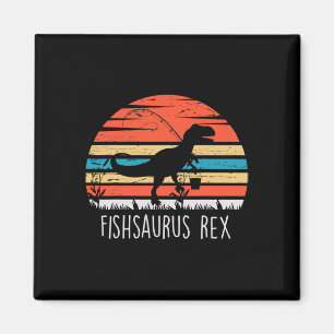 Aimant Chemise de cadeaux de pêche pour garçons Fishsauru
