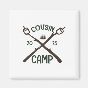 Aimant Chemise de camp de cousins 2025 Groupe de camping