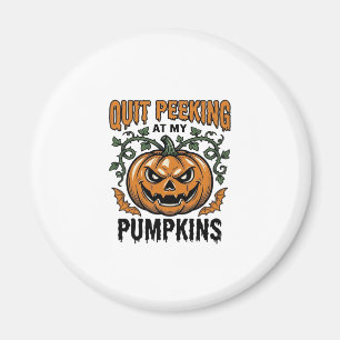 Aimant Chemise de citrouille d'Halloween Gravure vintage 