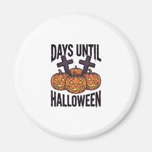 Aimant Chemise de compte à rebours d'Halloween Dessin de