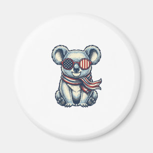 Aimant Chemise de conception de koala patriotique gravure