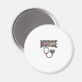 Aimant Chemise de conception de stéthoscope patriotique d (Recto/Verso)