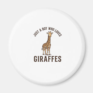 Aimant Chemise de gravure vintage de garçon qui aime les