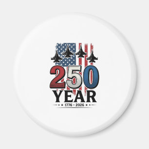 Aimant Chemise de gravure vintage jet patriotique 250 ans