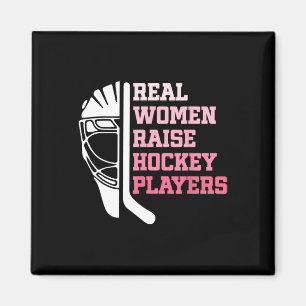 Aimant Chemise de hockey drôle pour femmes Les vraies fem