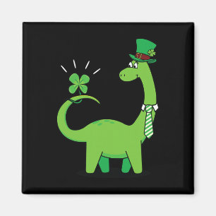 Aimant Chemise de la Saint-Patrick Shamrock Enfant Dinosa