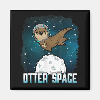 Aimant Chemise de l'espace Otter, drôle animal de l'espac