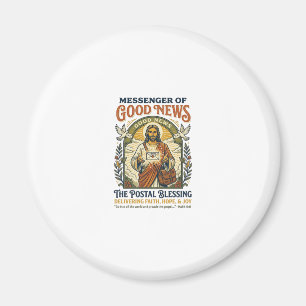 Aimant Chemise de livraison de facteur Jésus Foi basée su