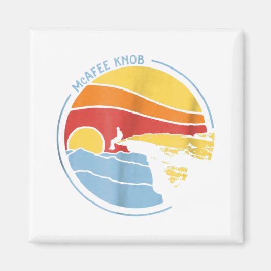 Aimant Chemise de McAfee Knob Trail par Giant Star (Devant)