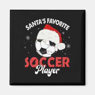 Aimant Chemise de Noël pour homme, joueur de football pré