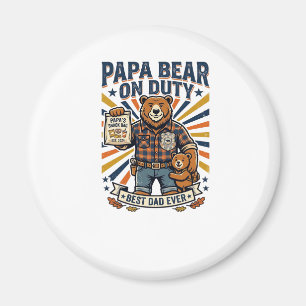 Aimant Chemise de papa ours en service pour la fête des p
