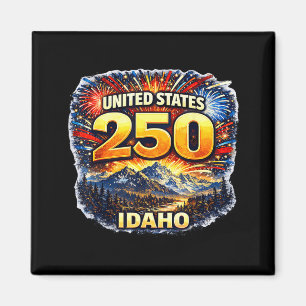 Aimant Chemise de paysage de montagne Idaho 250 États-Uni