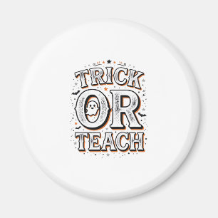 Aimant Chemise de professeur Halloween Trick Or Teach vin