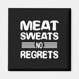 Aimant Chemise de regrets de sueurs de viande drôle amate