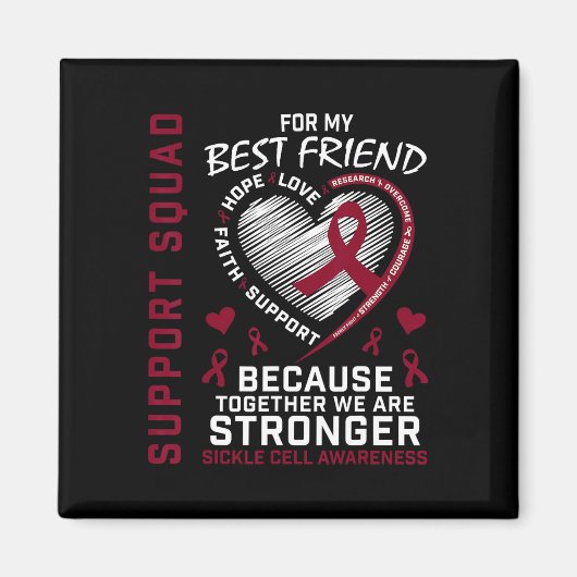 Aimant Chemise de sensibilisation à la faucille Meilleur  (Devant)