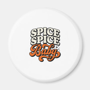 Aimant Chemise de typographie rétro vintage Spice Spice B