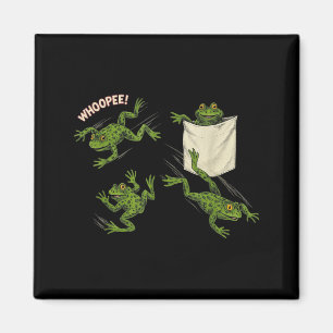 Aimant Chemise drôle de grenouille dans la poche Grenouil