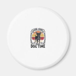 Aimant Chemise drôle pour amateur de chien Gravure vintag